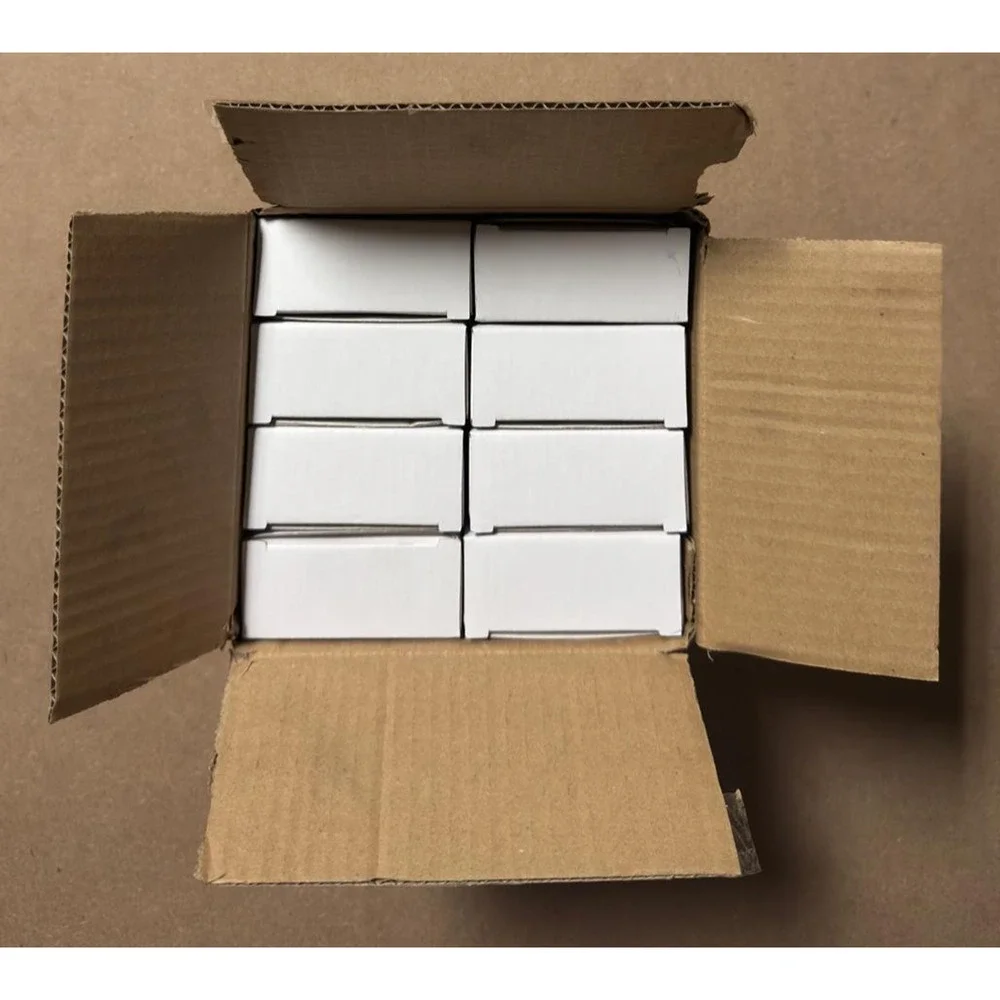 Clear Acrylic Soap Dish White Insert Bathroom Countertop Soap Holder LOT of 6